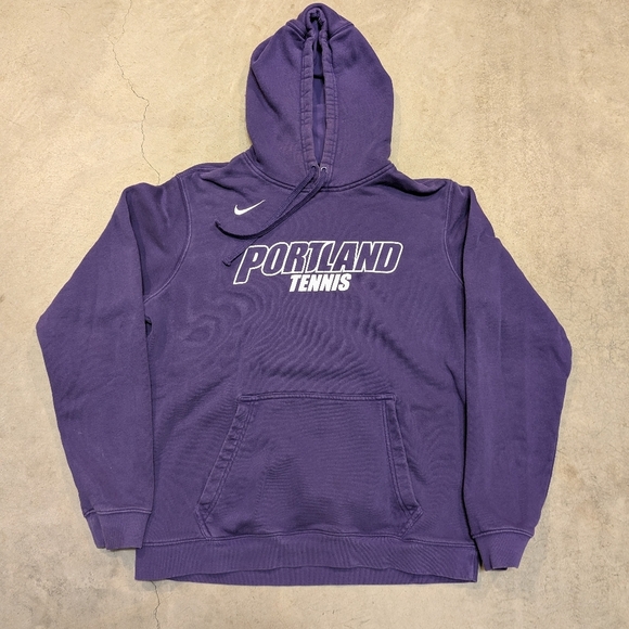 Nike Portland Tennis Hoodie Mens M Purple Fading 2017 WCC Champs - Picture 1 of 8